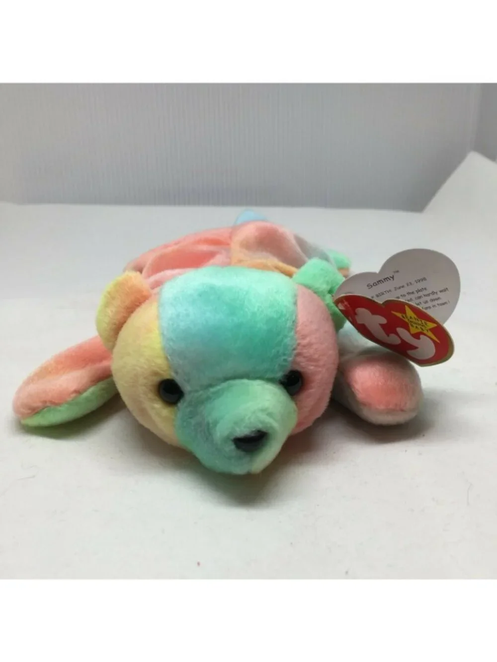 Ty Beanie Baby Sammy Bear Plush Stuffed Animal Retired W Tag June 23 1998